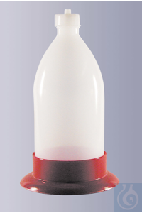 Kunststof voet voor buret vgl. Dr. Schilling, HDPE, rood of wit, voor 1000 ml Kunststof voet voor...